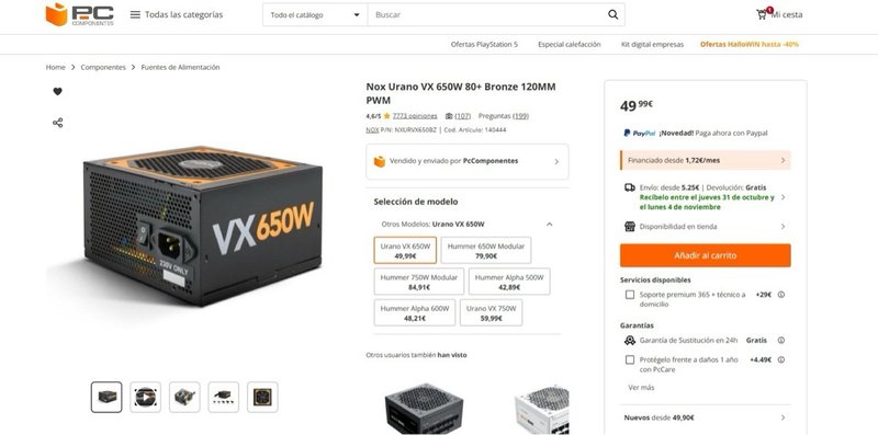 COMBO DE PLACA BASE+GRAFICA+PROCESADOR+SSD+RAM... afbeelding 5