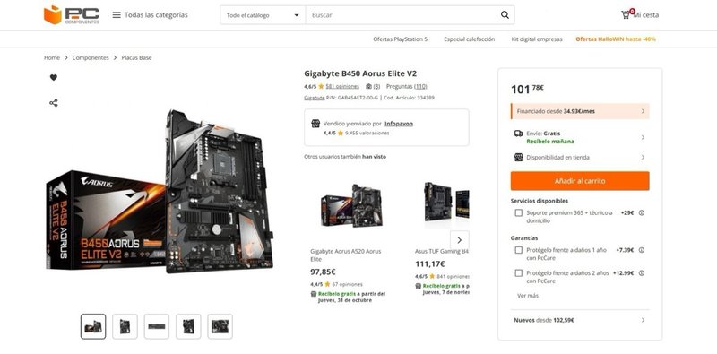 COMBO DE PLACA BASE+GRAFICA+PROCESADOR+SSD+RAM... afbeelding 2
