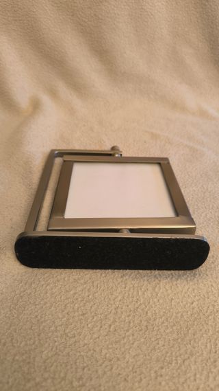 Portarretratos fotos 10x10 metálico y giratorio