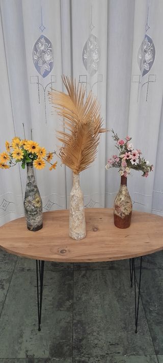 Jarrones decorativos  echos a mano