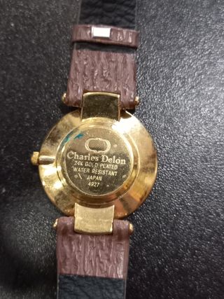 Reloj charles delon chapado en oro