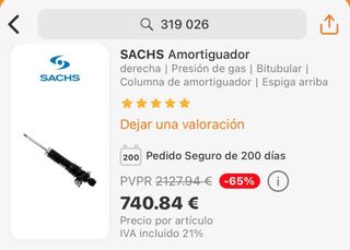 Amortiguador sachs AUDI Q7