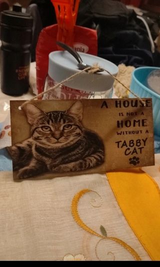 Decorazione legno Gatto da appendere top