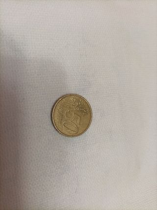 Moneda 50 céntimos Santurtzi 1999