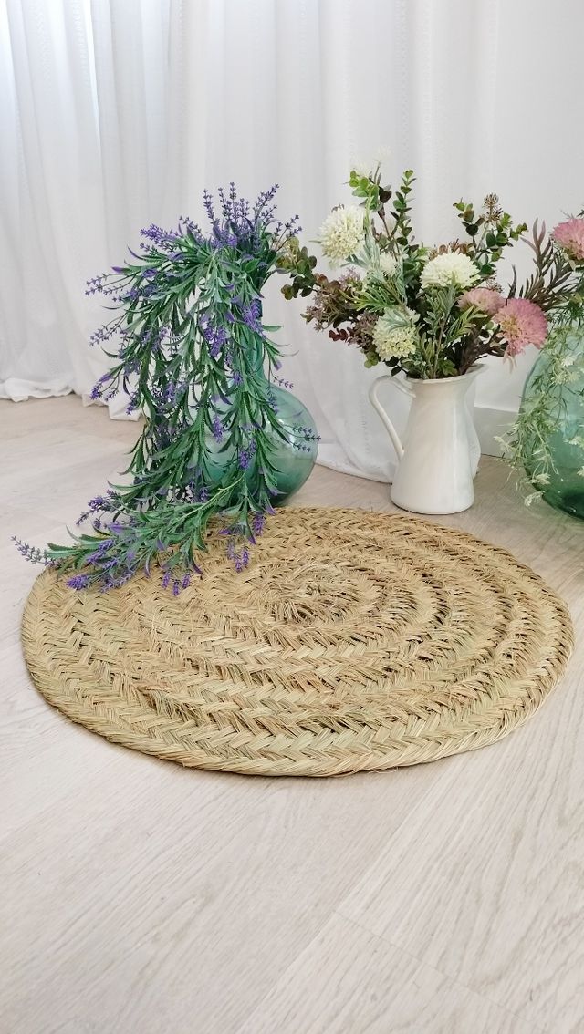 Alfombra Redonda Esparto Natural