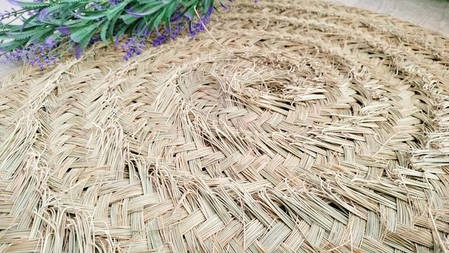 Alfombra Redonda Esparto Natural