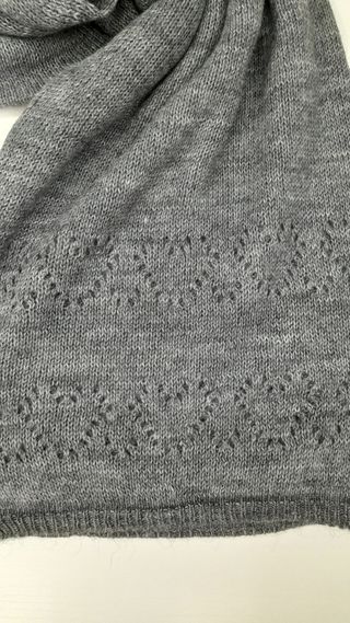 Sciarpa donna in lana grigia