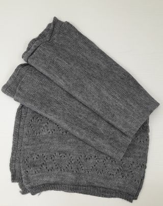 Sciarpa donna in lana grigia