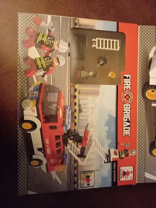 Camión bomberos tipo Lego