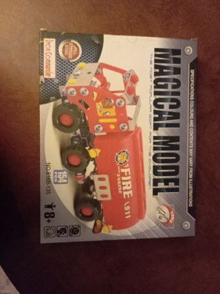 Camión bomberos tipo meccano