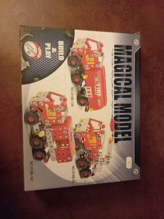 Camión bomberos tipo meccano