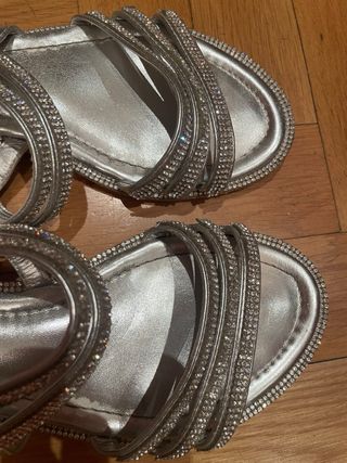 Sandalias plateadas
