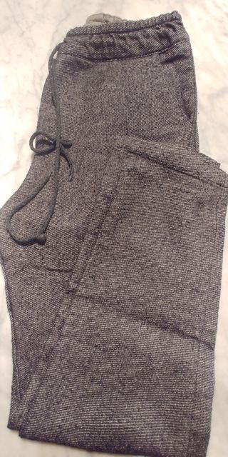 Pantalone comodo nero melange