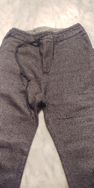 Pantalone comodo nero melange