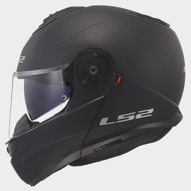 Casco de moto abatible ls2 strobe 2 negro mate