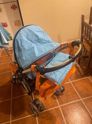 CONJUNTO JANE CARRERA AZUL-NARANJA