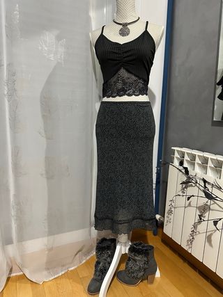 Falda Midi Bershka S-M