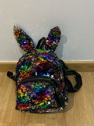 mochila lentejuela infantil 