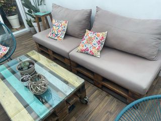 Conjunto terraza palets