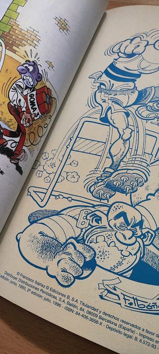 Firma autografo Ibañez Mortadelo y Filemon .