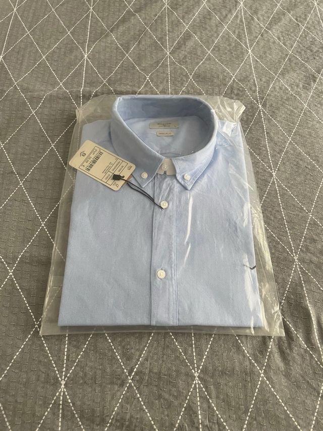 Camisa azul de Boston. Talla L