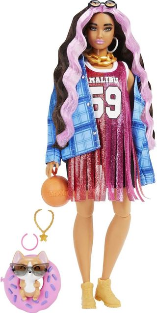 Muñeca Barbie Extra 13 camiseta baloncesto NUEVA