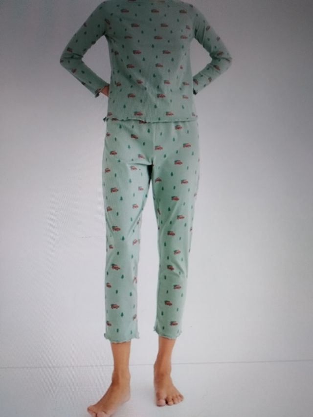 Pijama de algodón orgánico talla M