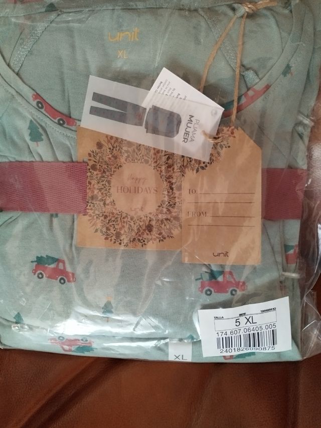 Pijama de algodón orgánico talla M