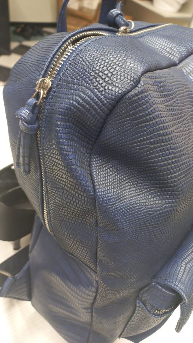 Zaino in pelle pitonato Camomilla