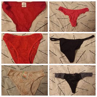 SIN USAR pack 6. 2 bragas + 4 tangas talla L