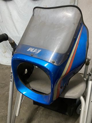 Careta frontal cabezon moto 