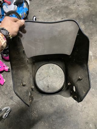 Careta frontal cabezon moto 