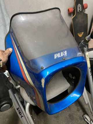 Careta frontal cabezon moto 