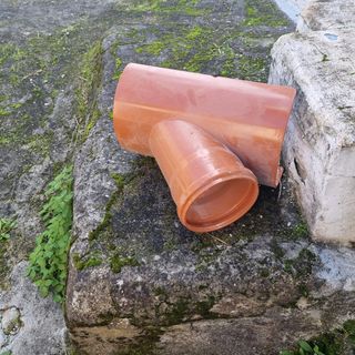 Injerto parche PVC color teja