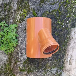 Injerto parche PVC color teja