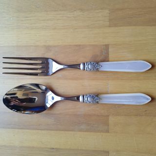 Coppia di posate da insalata