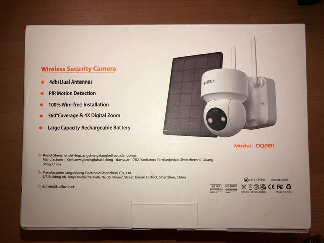 Cámara profesional vigilancia Wifi Exterior solar