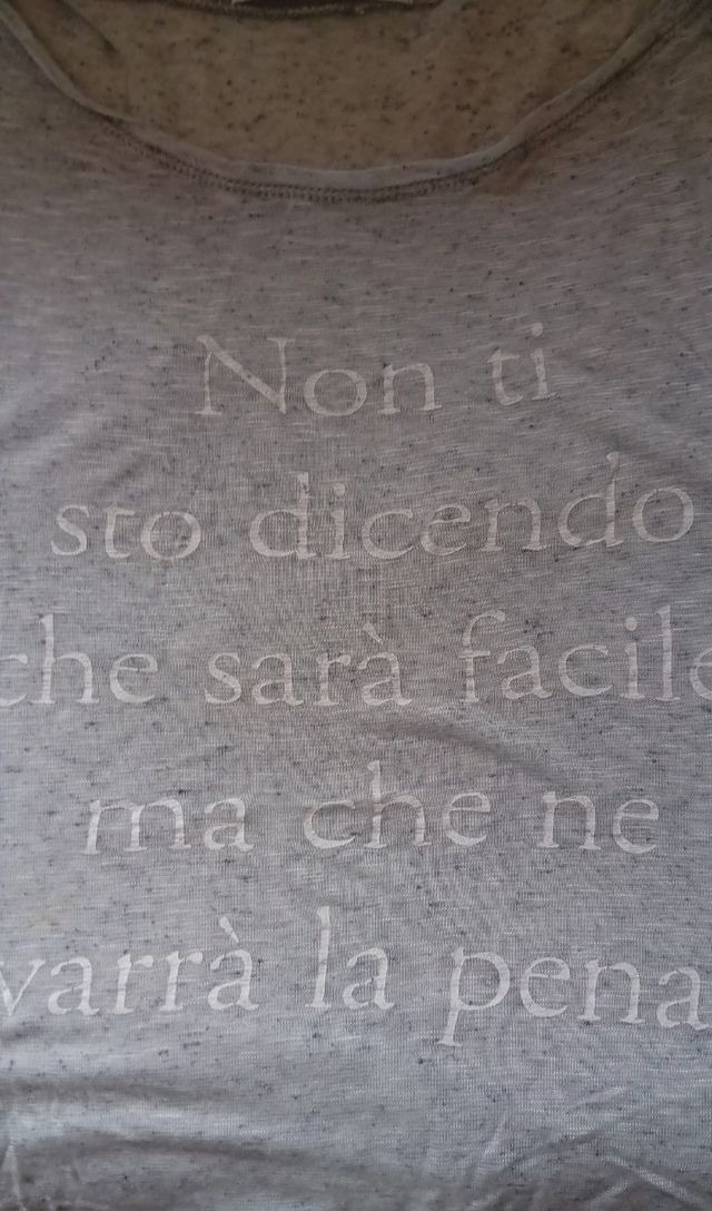 Maglietta maniche lunghe semitrasparente strampa