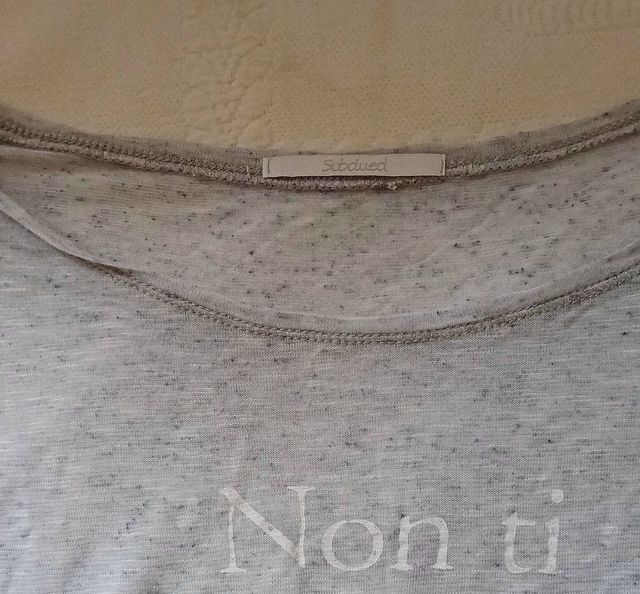 Maglietta maniche lunghe semitrasparente strampa