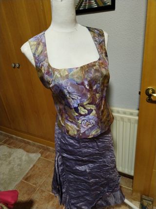 Vestido fiesta morado t 48