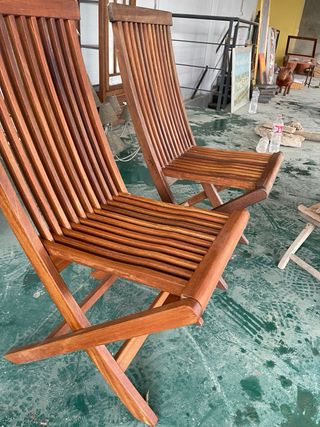 Conjunto madera de teca