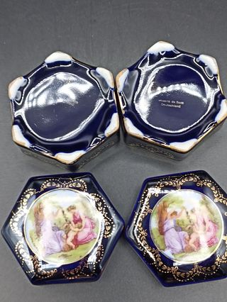 Cajas porcelana alemana Saxe