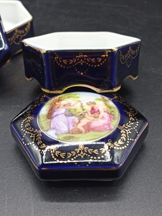 Cajas porcelana alemana Saxe