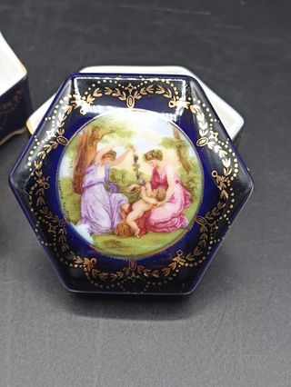 Cajas porcelana alemana Saxe