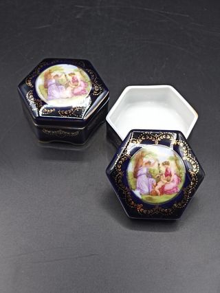 Cajas porcelana alemana Saxe