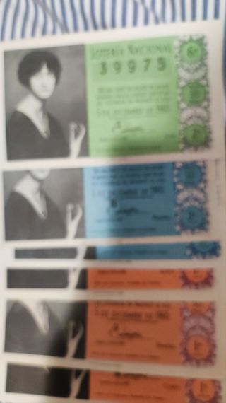 Lotería antigua diferentes años y precios