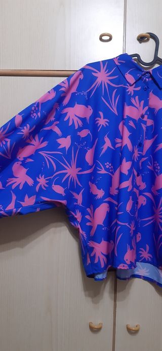 Camicia con maniche a palloncino