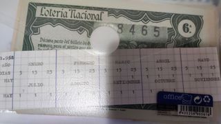 Lotería antigua, diferentes precios