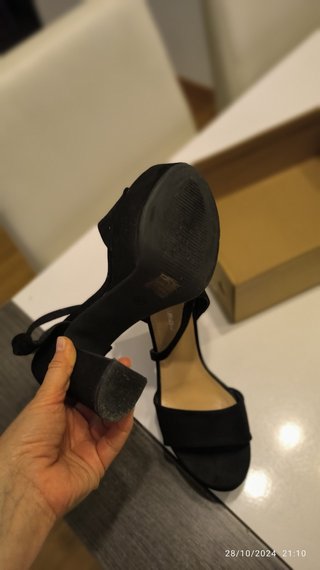 Zapatos fiesta negro tacon alto