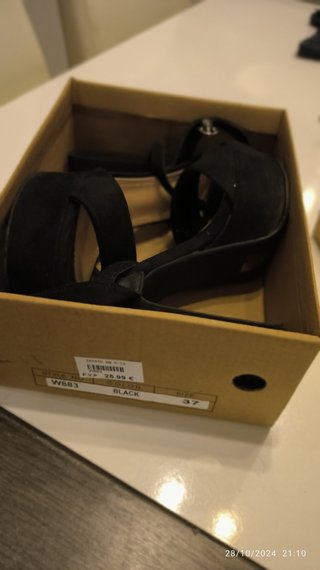 Zapatos fiesta negro tacon alto